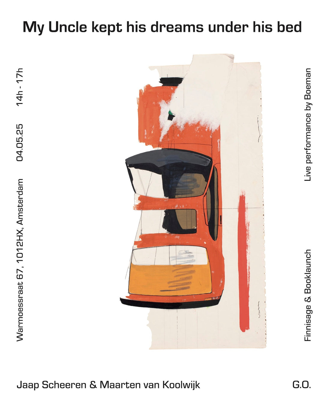 BOOK LAUNCH 4TH OF MAY : My uncle kept his dreams under his bed by Jaap Scheren