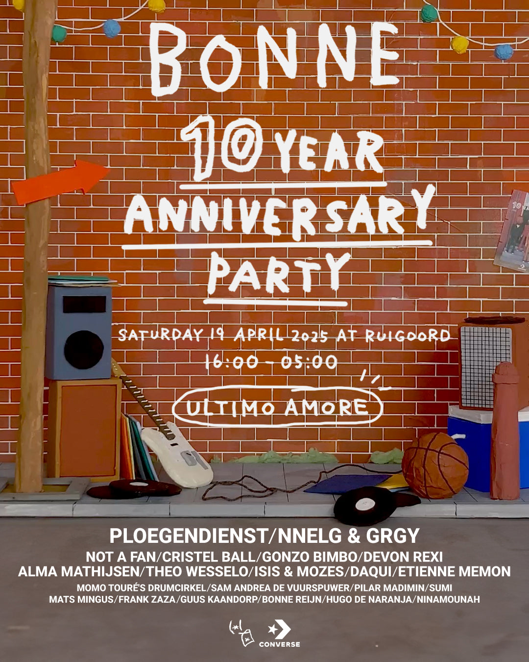 BONNE 10 YEAR ANNIVERSARY: We celebrated our 10 year anniversary at Ruigoord