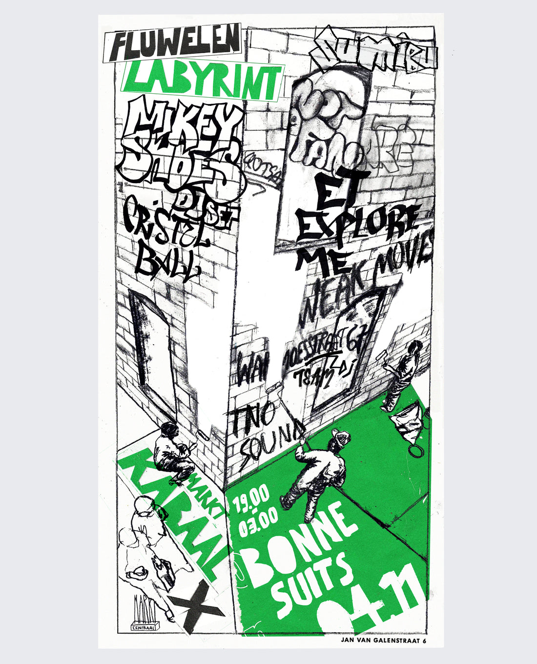 MARKT KABAAL X BONNE SUITS FLUWELEN LABYRINT