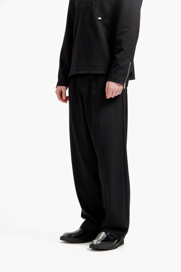 Black Wool-Poly