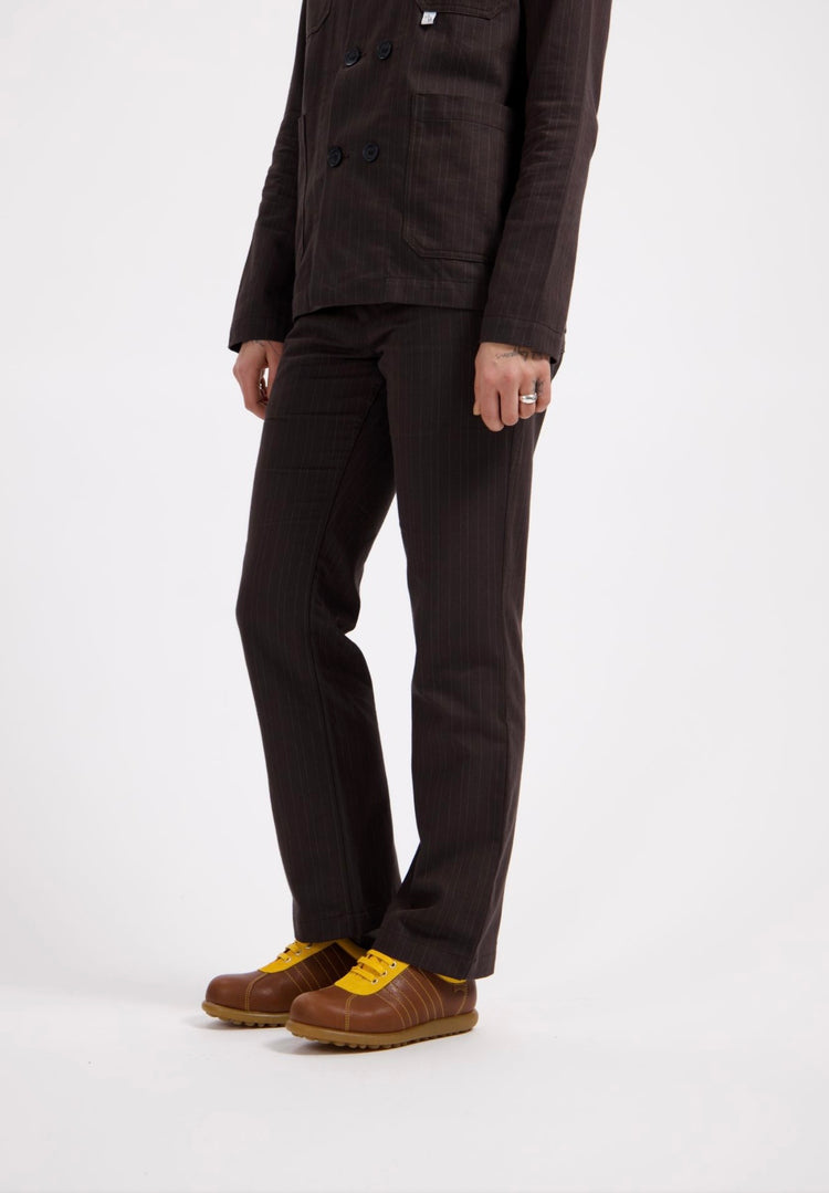 Brown Pinstripe