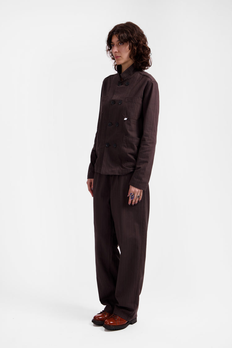 Brown Pinstripe