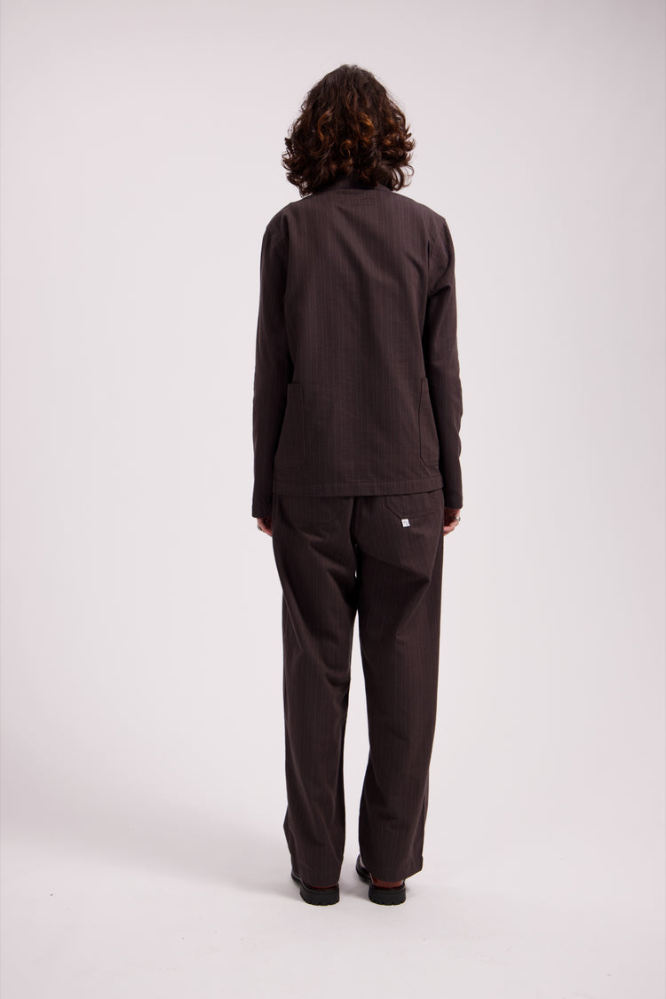 Brown Pinstripe