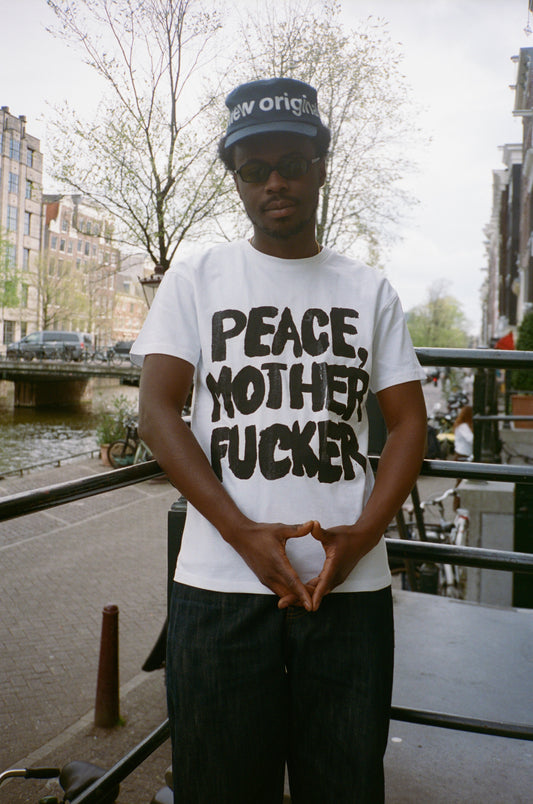 PEACE MOTHERFUCKER: Artist collaboration with Dutch legend Theo Wesselo
