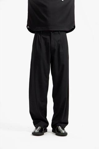 Black Wool-Poly