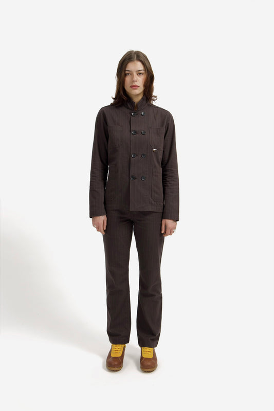 Brown Pinstripe
