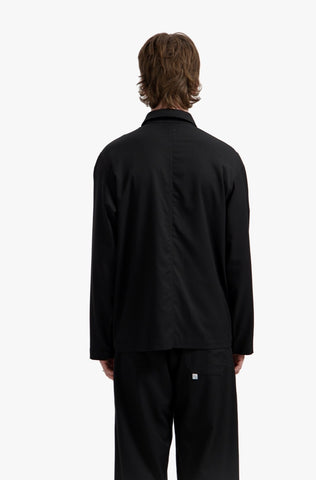 Black Wool-Poly