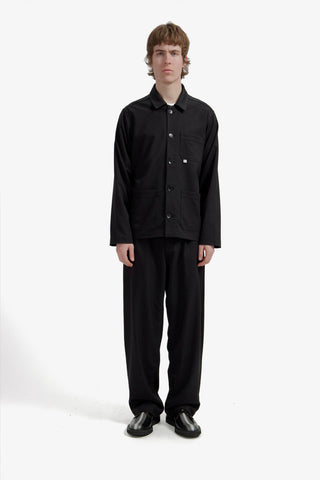 Black Wool-Poly