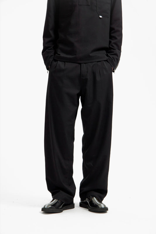 Black Wool-Poly
