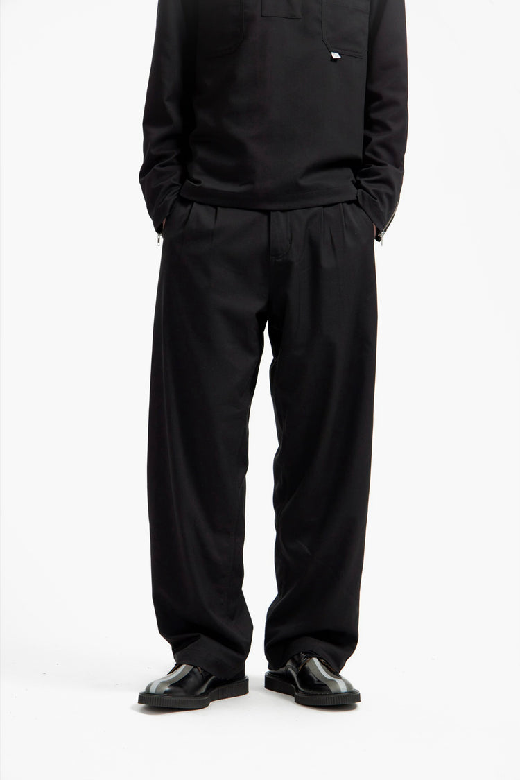 Black Wool-Poly