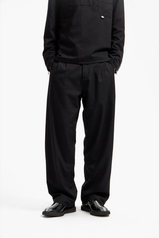 Black Wool-Poly