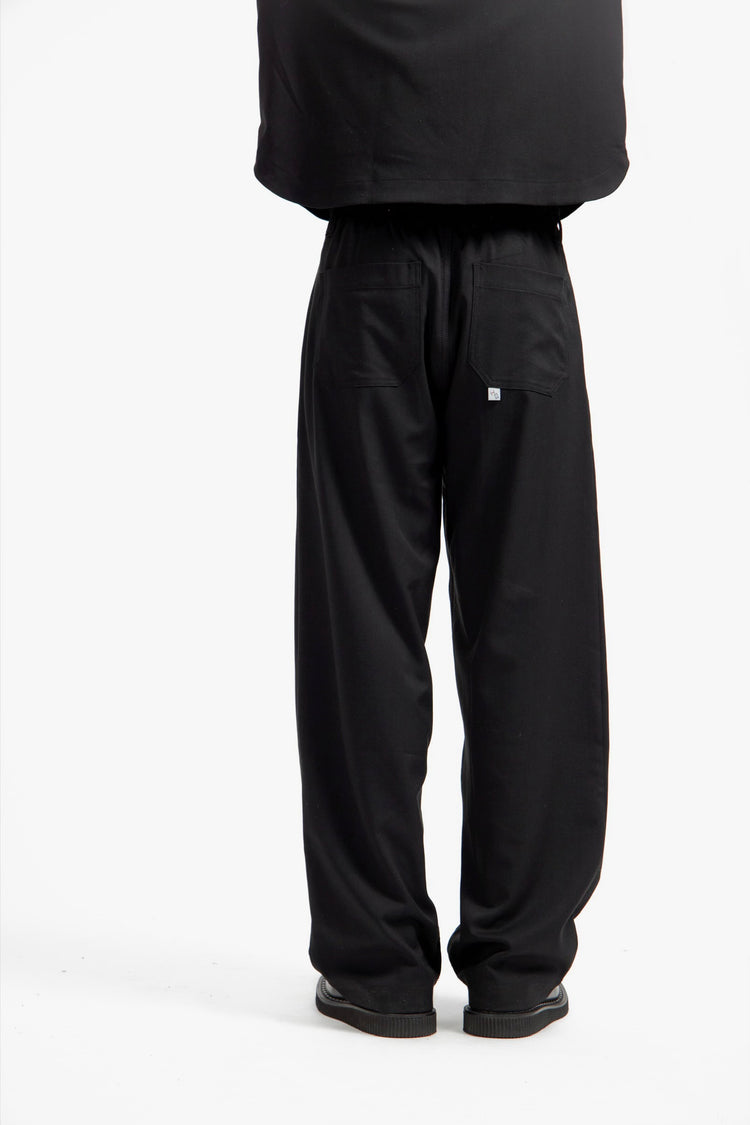 Black Wool-Poly