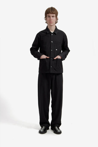 Black Wool-Poly