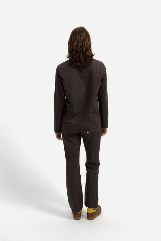 Brown Pinstripe