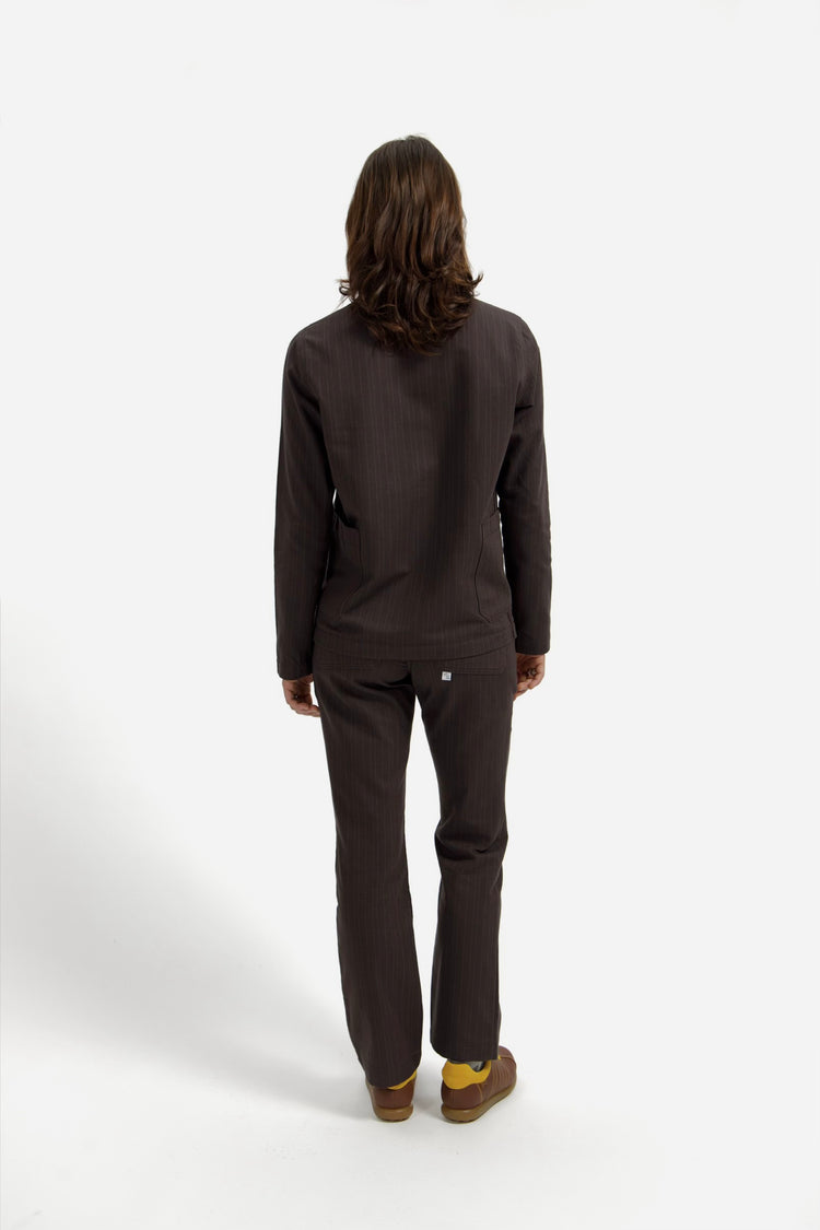 Brown Pinstripe