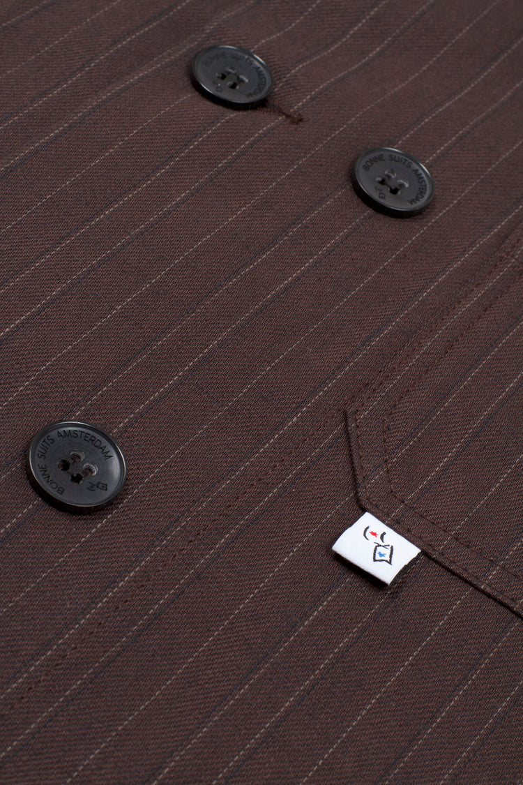 Brown Pinstripe