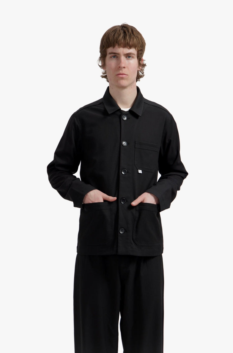 Black Wool-Poly