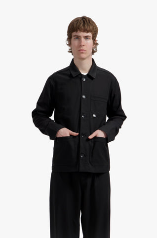 Black Wool-Poly