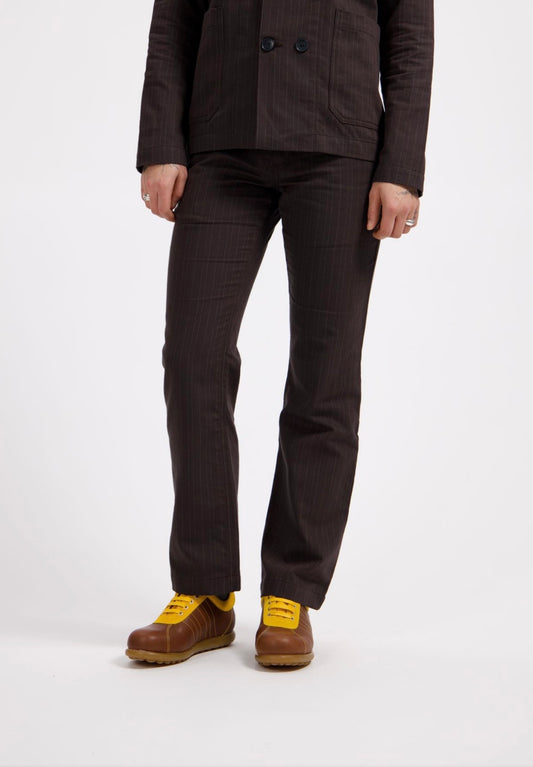 Brown Pinstripe