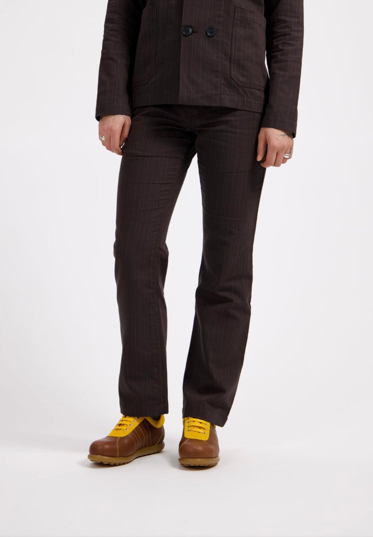 Brown Pinstripe