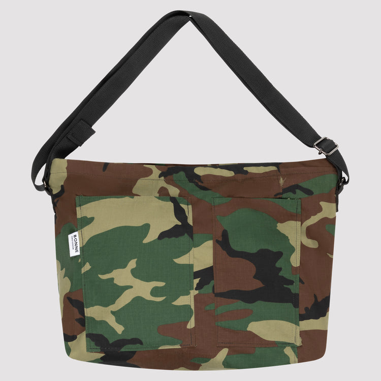 Woodland Camouflage Messenger Bag