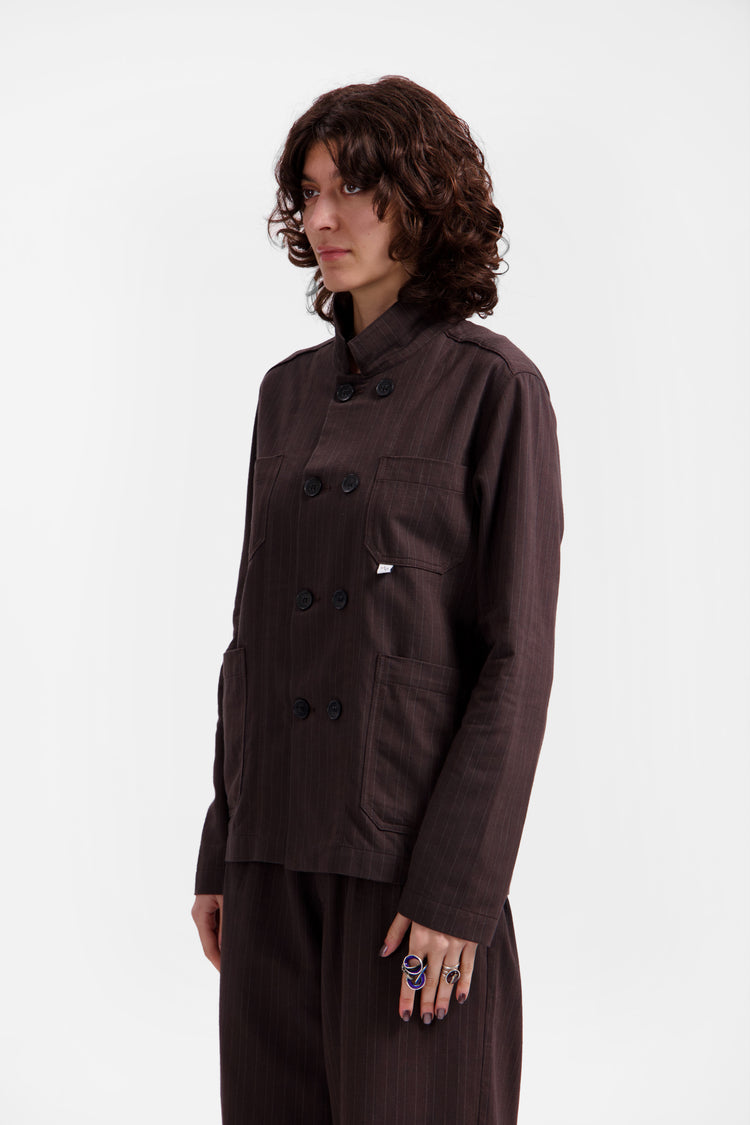 Brown Pinstripe