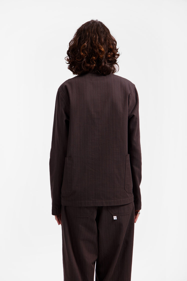 Brown Pinstripe
