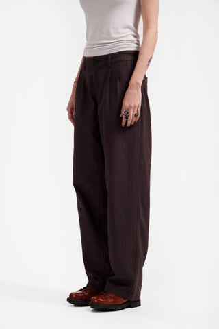 Brown Pinstripe