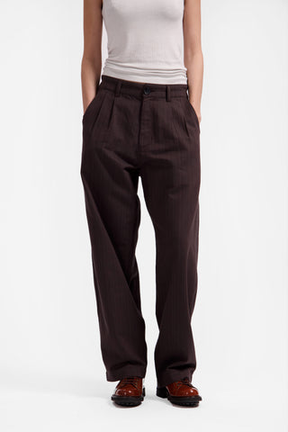 Brown Pinstripe