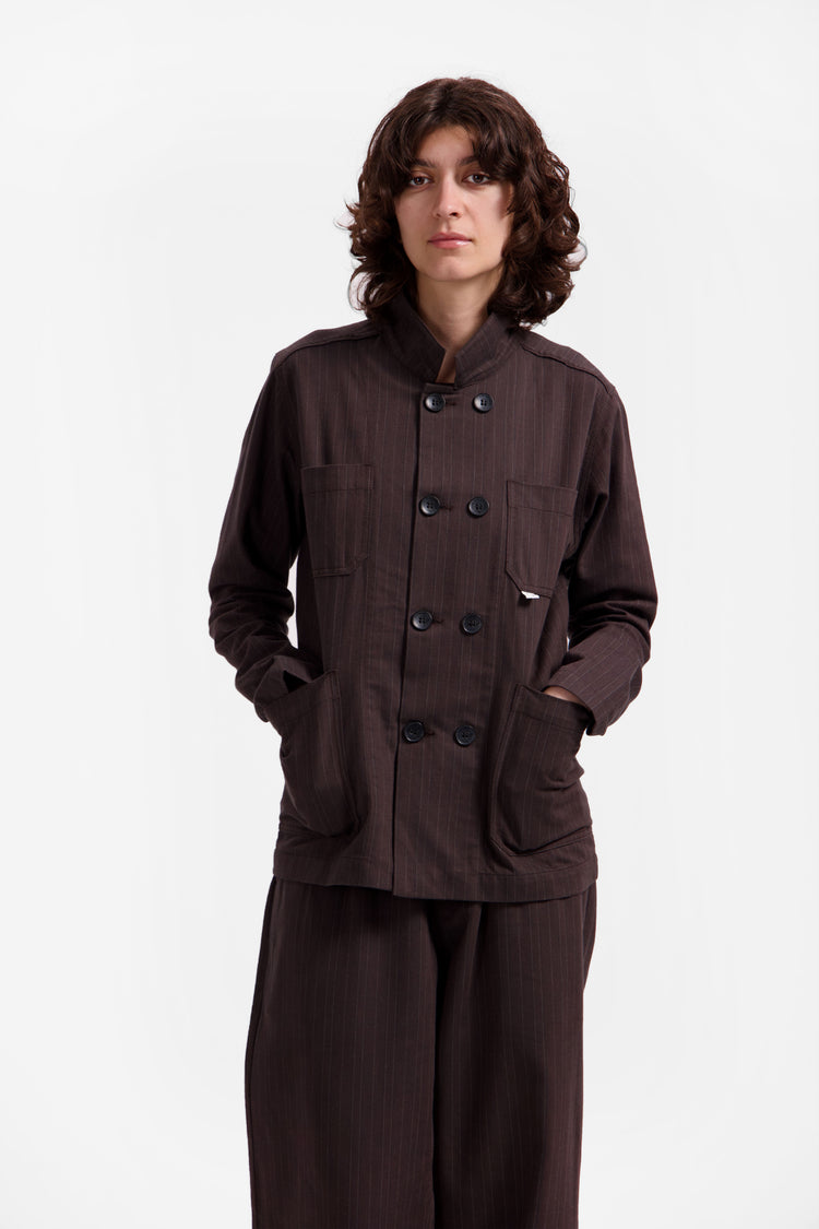 Brown Pinstripe