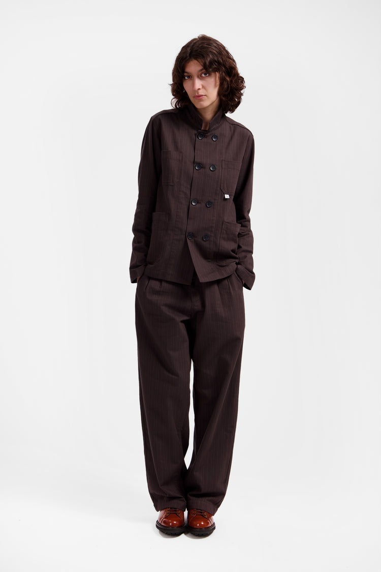 Brown Pinstripe