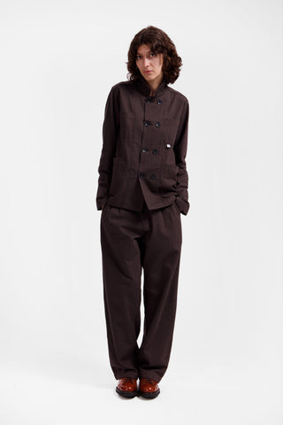 Brown Pinstripe