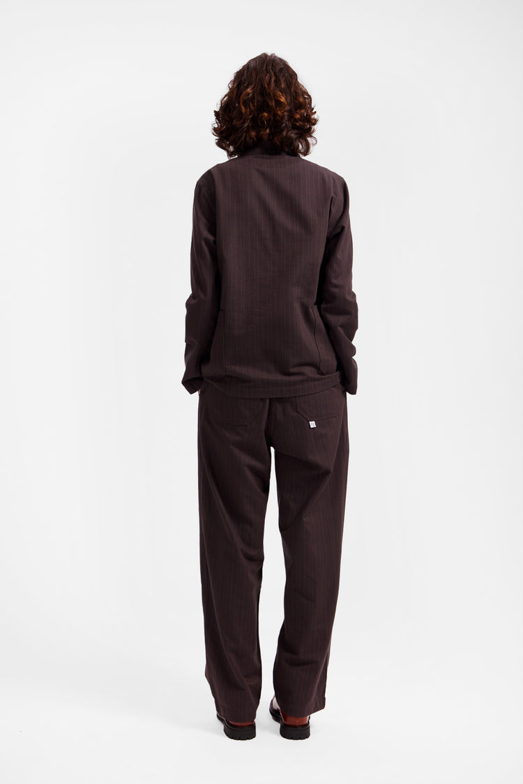Brown Pinstripe