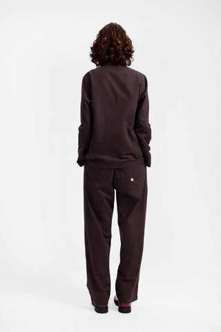 Brown Pinstripe
