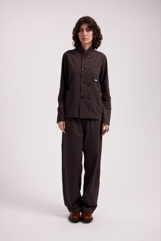 Brown Pinstripe