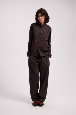 Brown Pinstripe