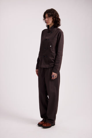 Brown Pinstripe
