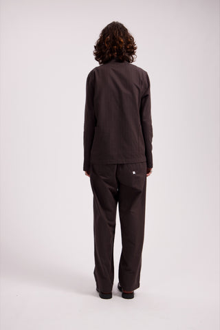Brown Pinstripe