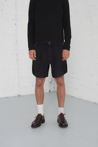 Black Linen Shorts